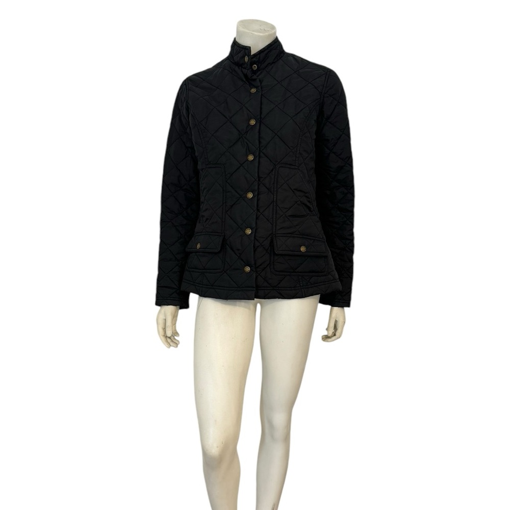 C.C. Filson Co. Womans Black Quilted Snap Button Jacket